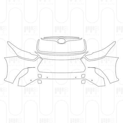 Pre-Cut PPF Toyota Highlander (US) Platinum 2026