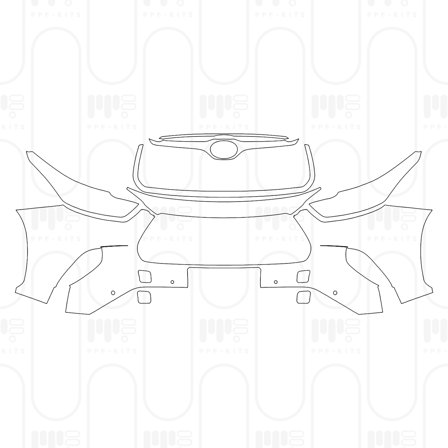 Pre-Cut PPF Toyota Highlander (US) Platinum 2026