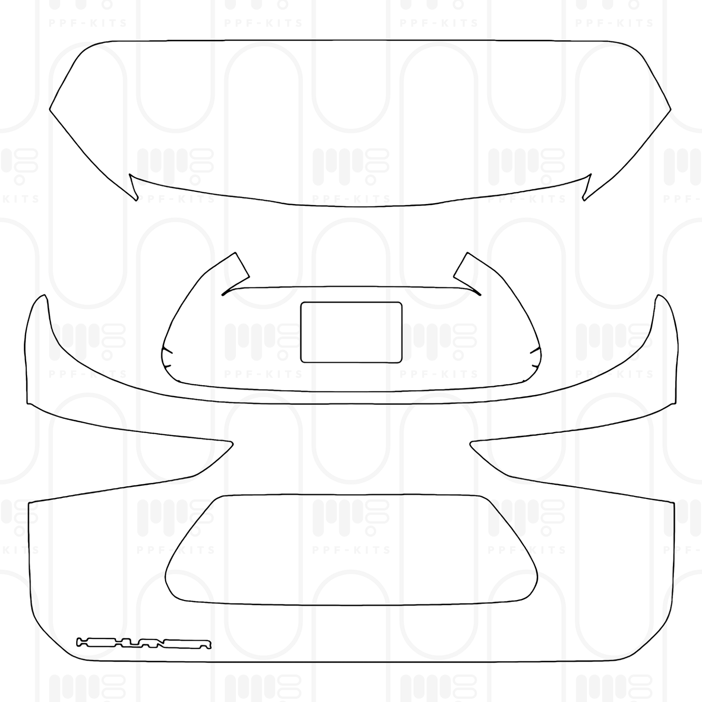Pre-Cut PPF Toyota Highlander (US) Platinum 2026