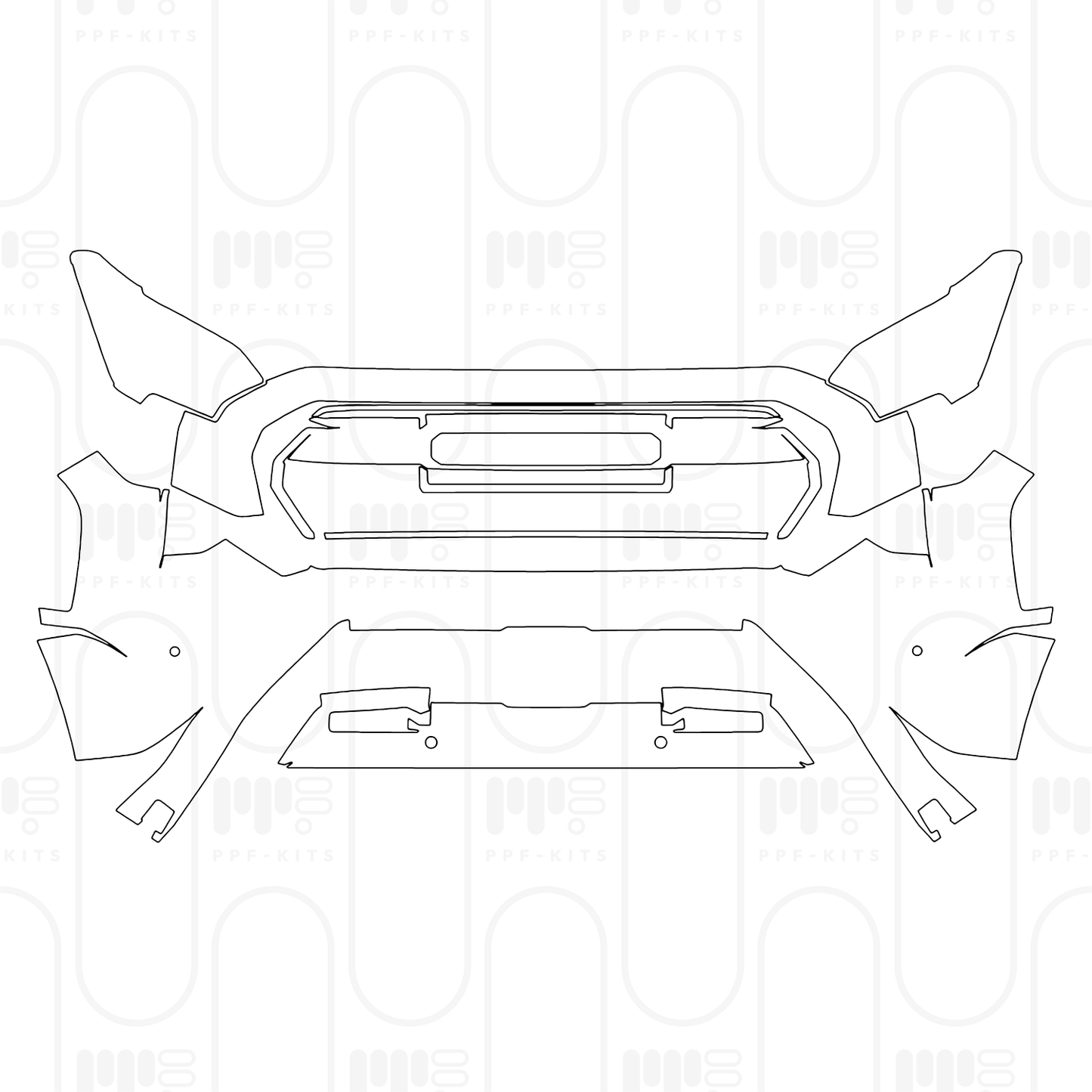 Pre-Cut PPF Toyota Tacoma Double Cab Trailhunter 2026