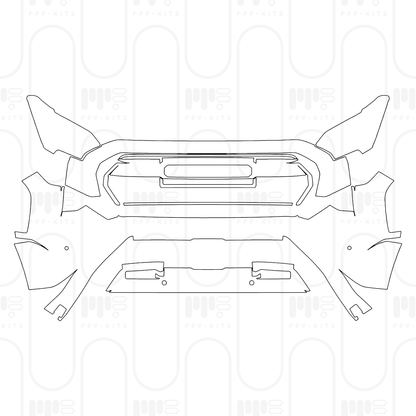 Pre-Cut PPF Toyota Tacoma Double Cab Trailhunter 2026