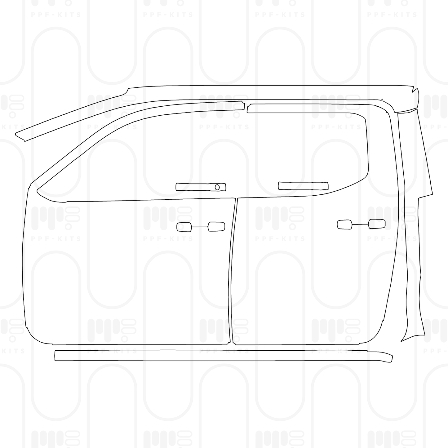 Pre-Cut PPF Toyota Tacoma Double Cab Trailhunter 2026