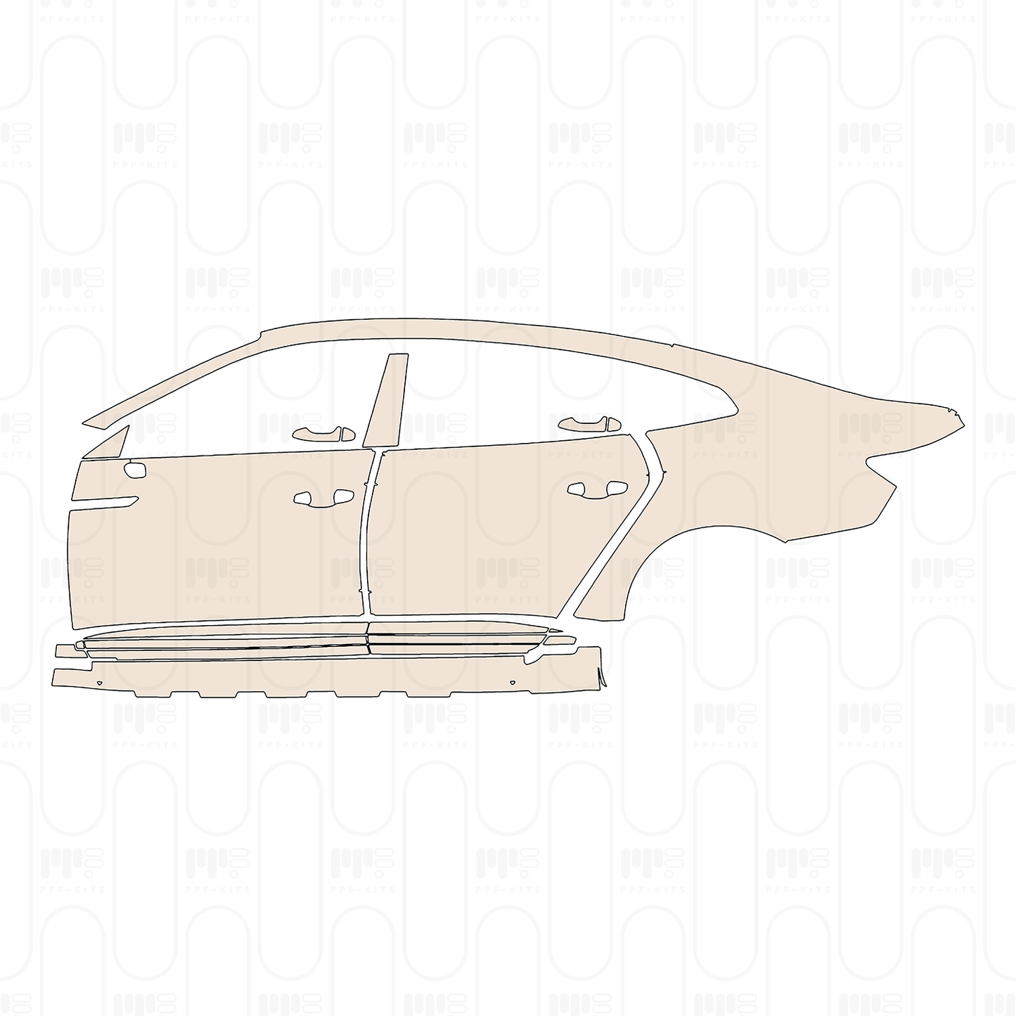 Pre-Cut PPF Volkswagen CC Sedan 2025