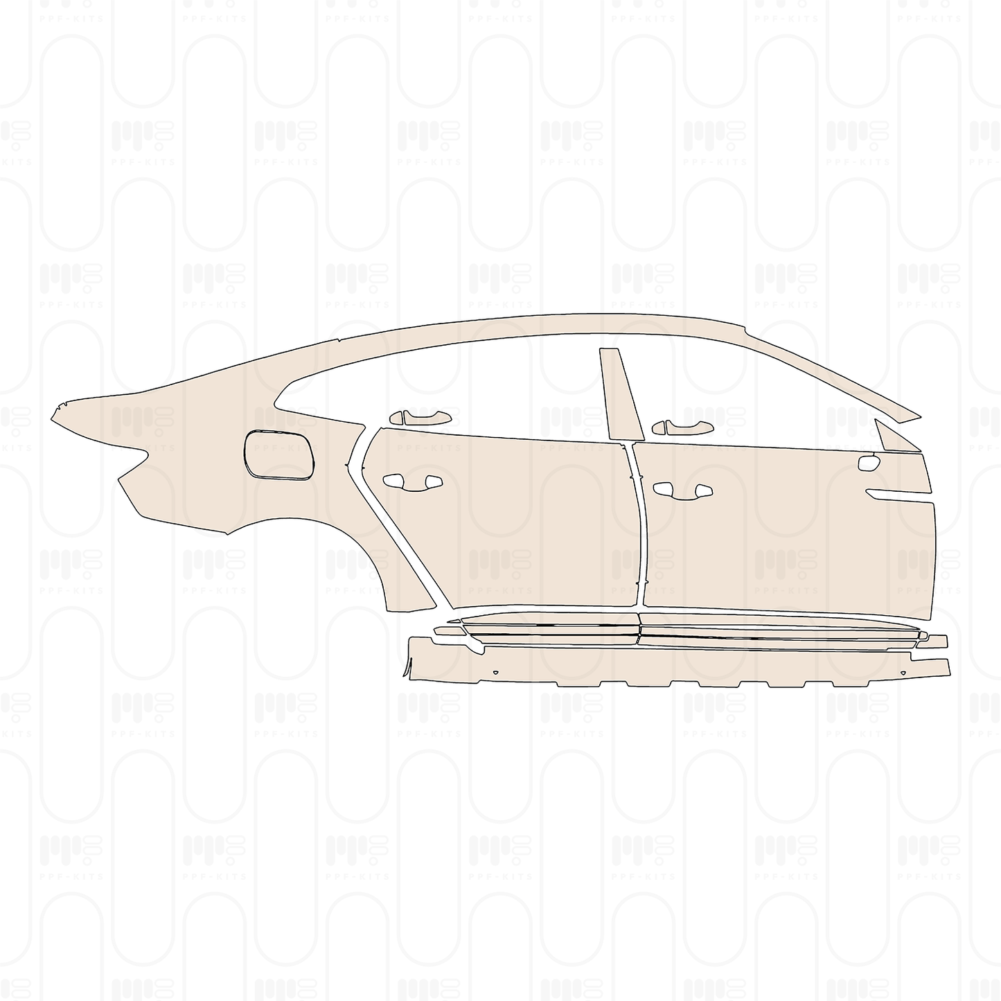 Pre-Cut PPF Volkswagen CC Sedan 2025