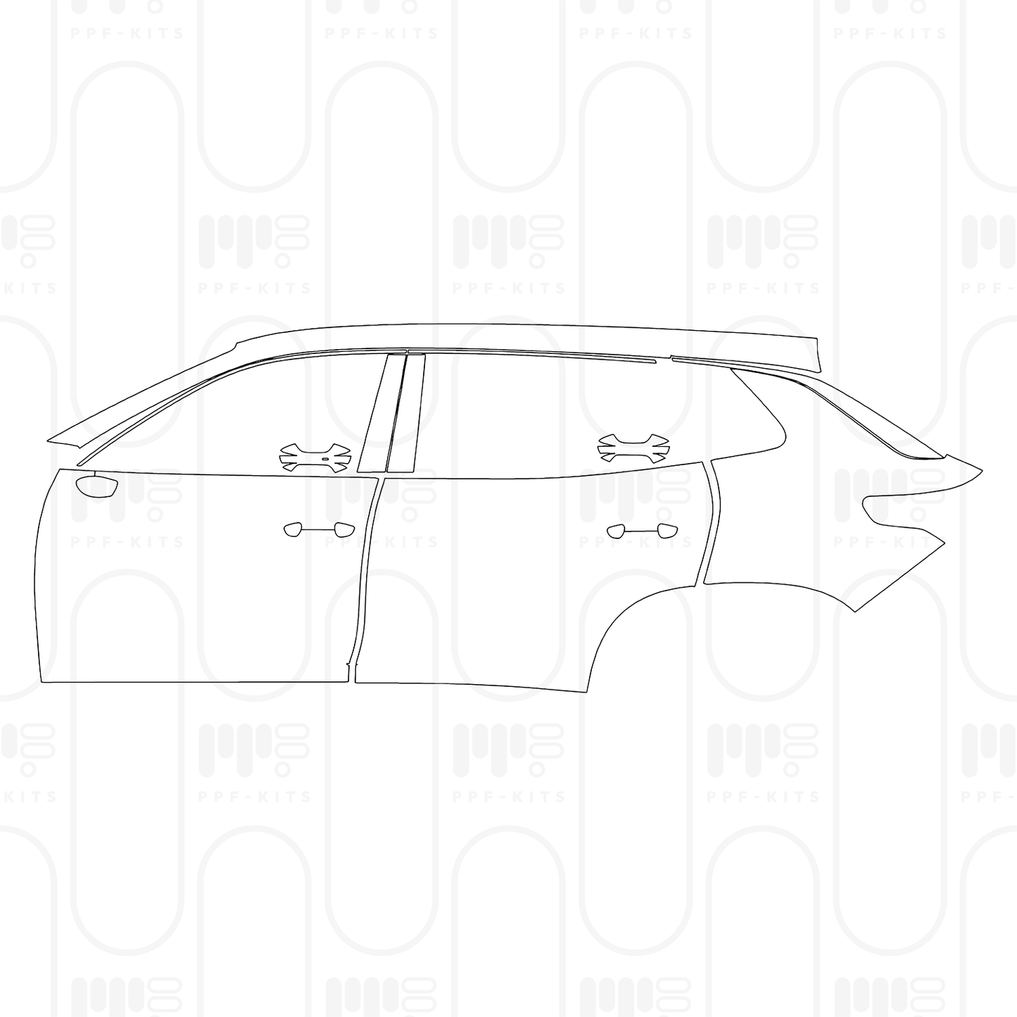 Pre-Cut PPF Volkswagen Tayron L (CN) R-Line 2026