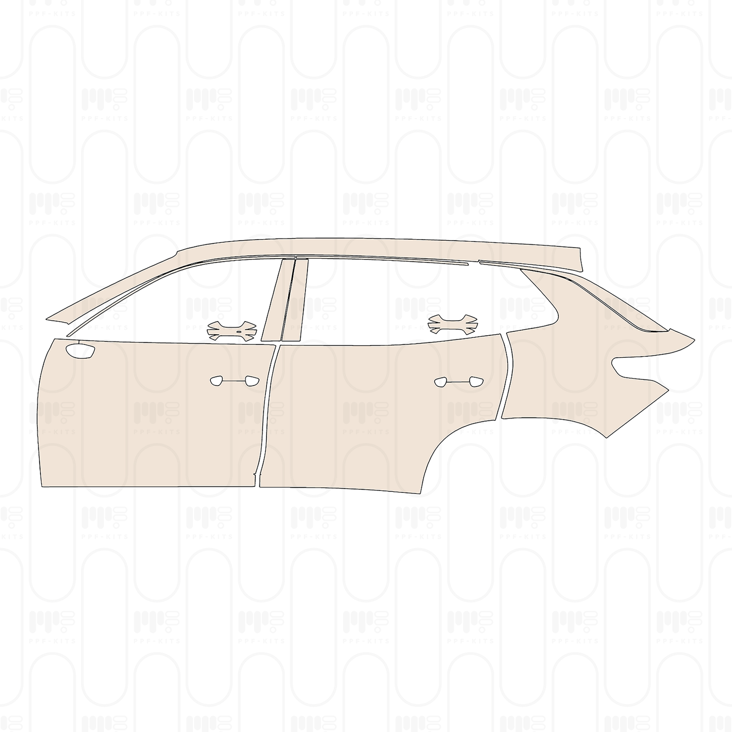 Pre-Cut PPF Volkswagen Tayron L (CN) R-Line 2025