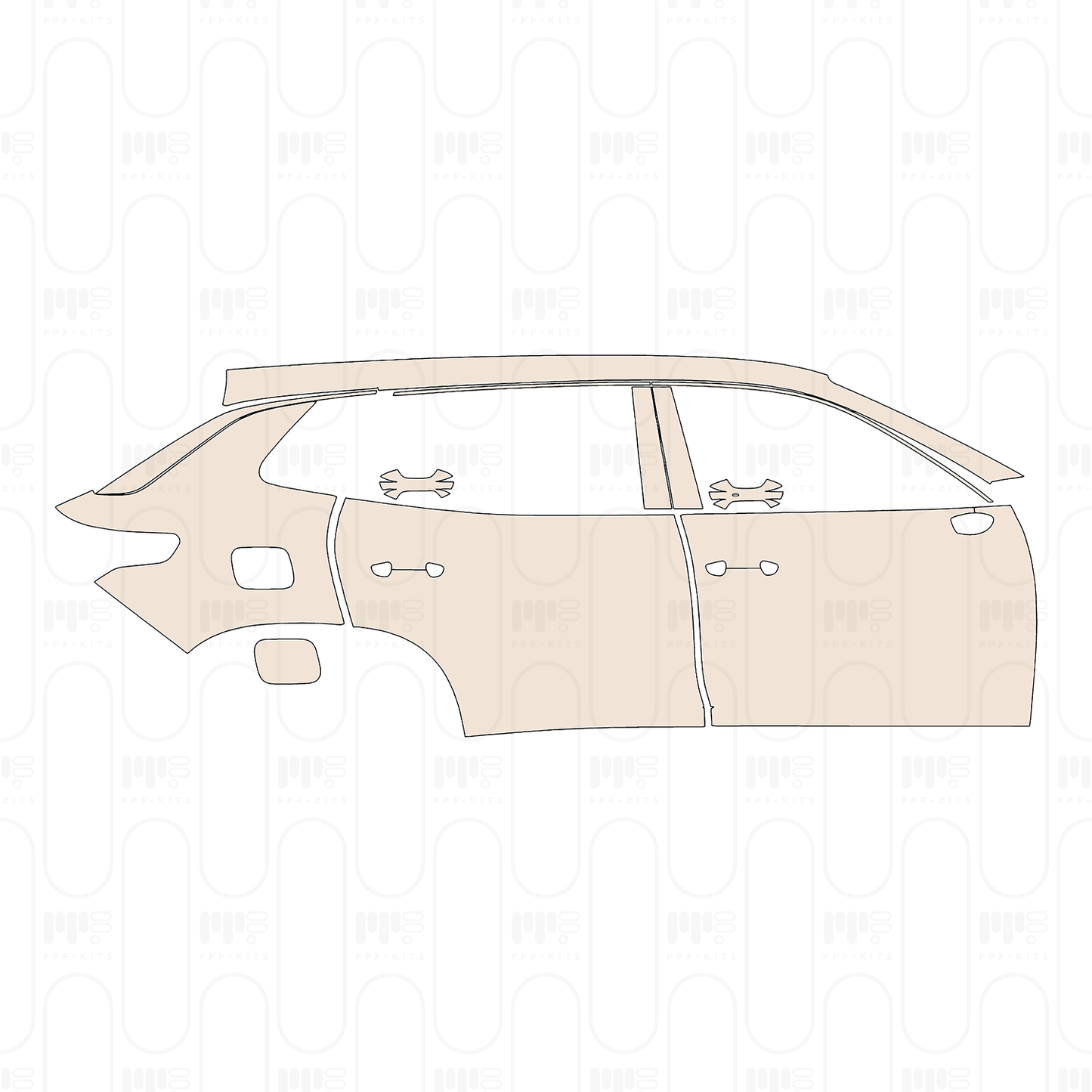 Pre-Cut PPF Volkswagen Tayron L (CN) R-Line 2025