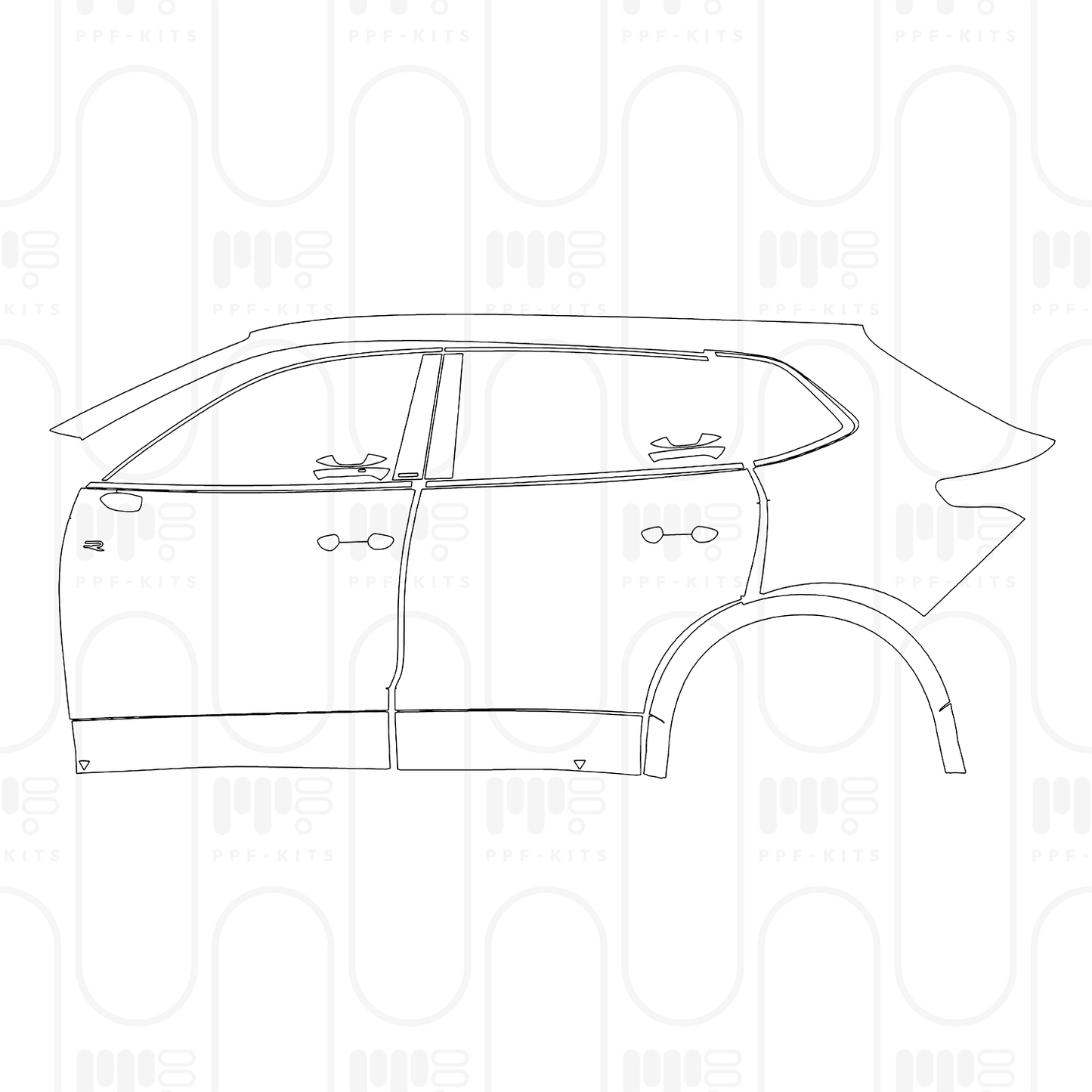 Pre-Cut PPF Volkswagen Tiguan L Pro R-Line 2025