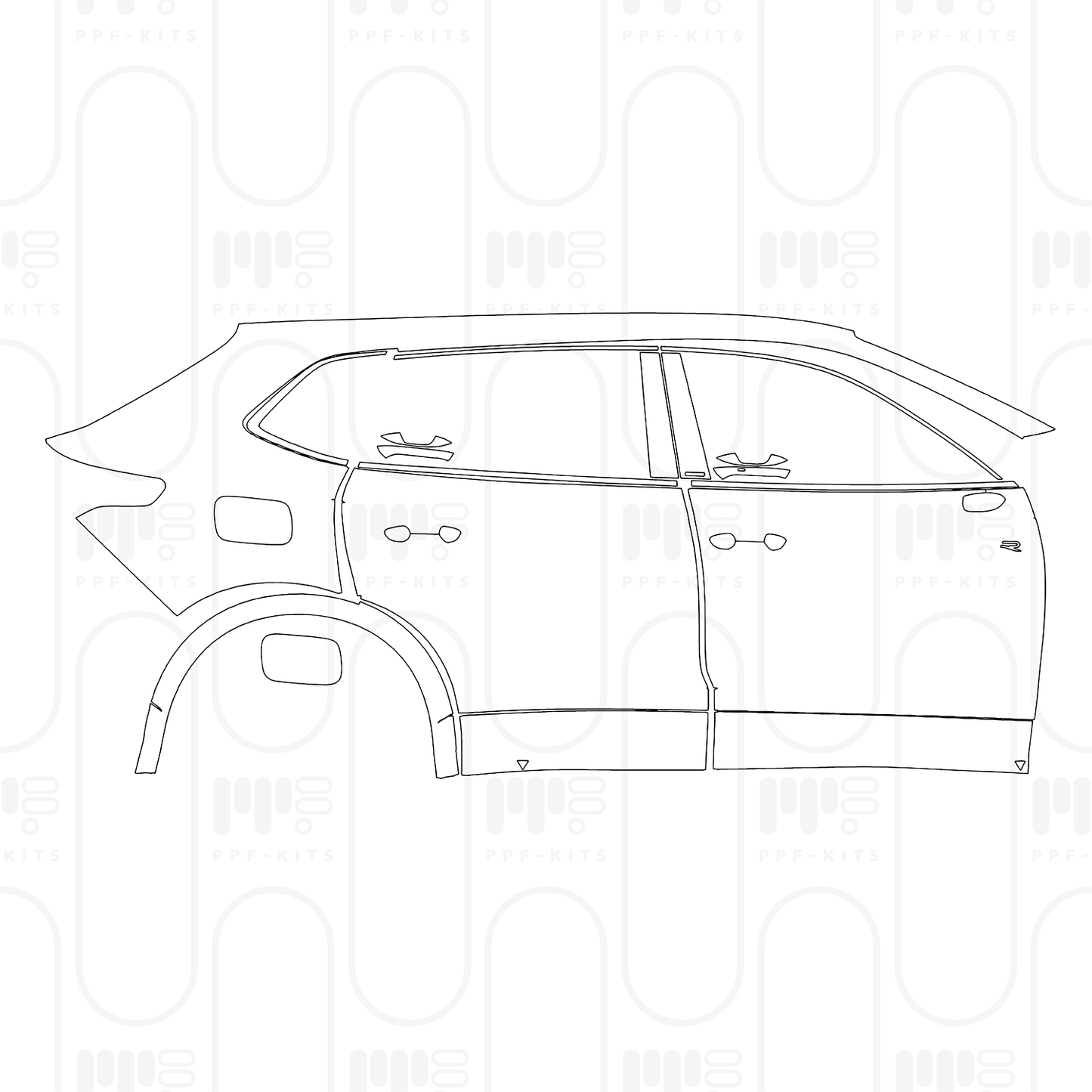 Pre-Cut PPF Volkswagen Tiguan L Pro R-Line 2025