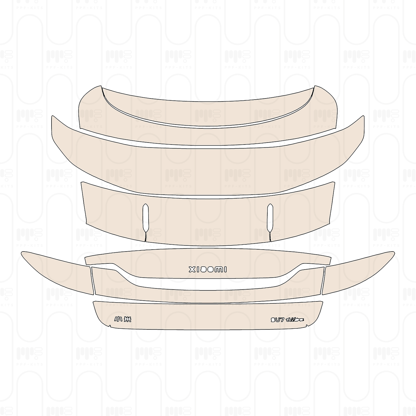 Pre-Cut PPF Xiaomi SU7 Ultra 2025