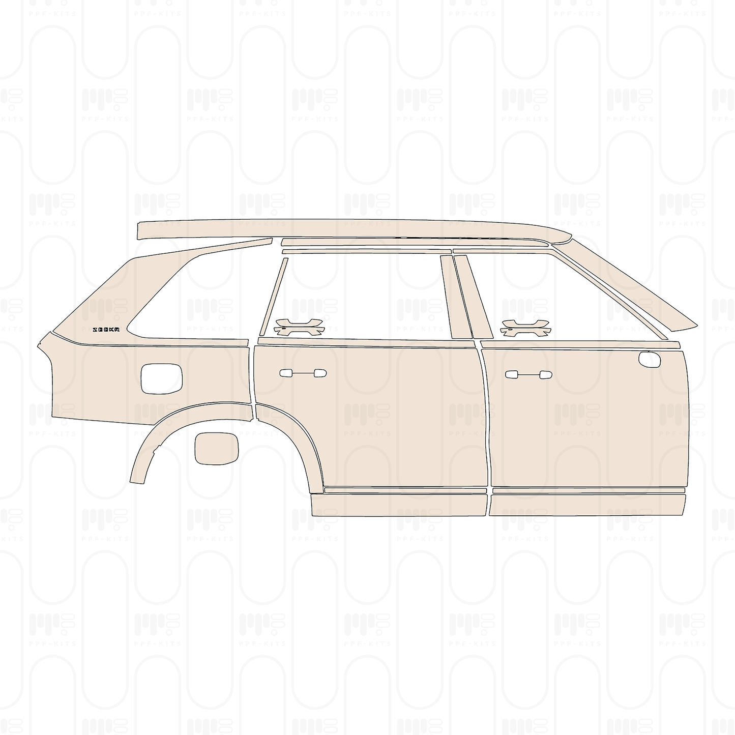 Pre-Cut PPF Zeekr 9X 2025