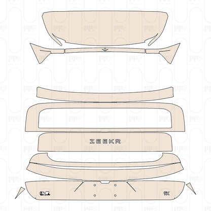 Pre-Cut PPF Zeekr 9X 2025