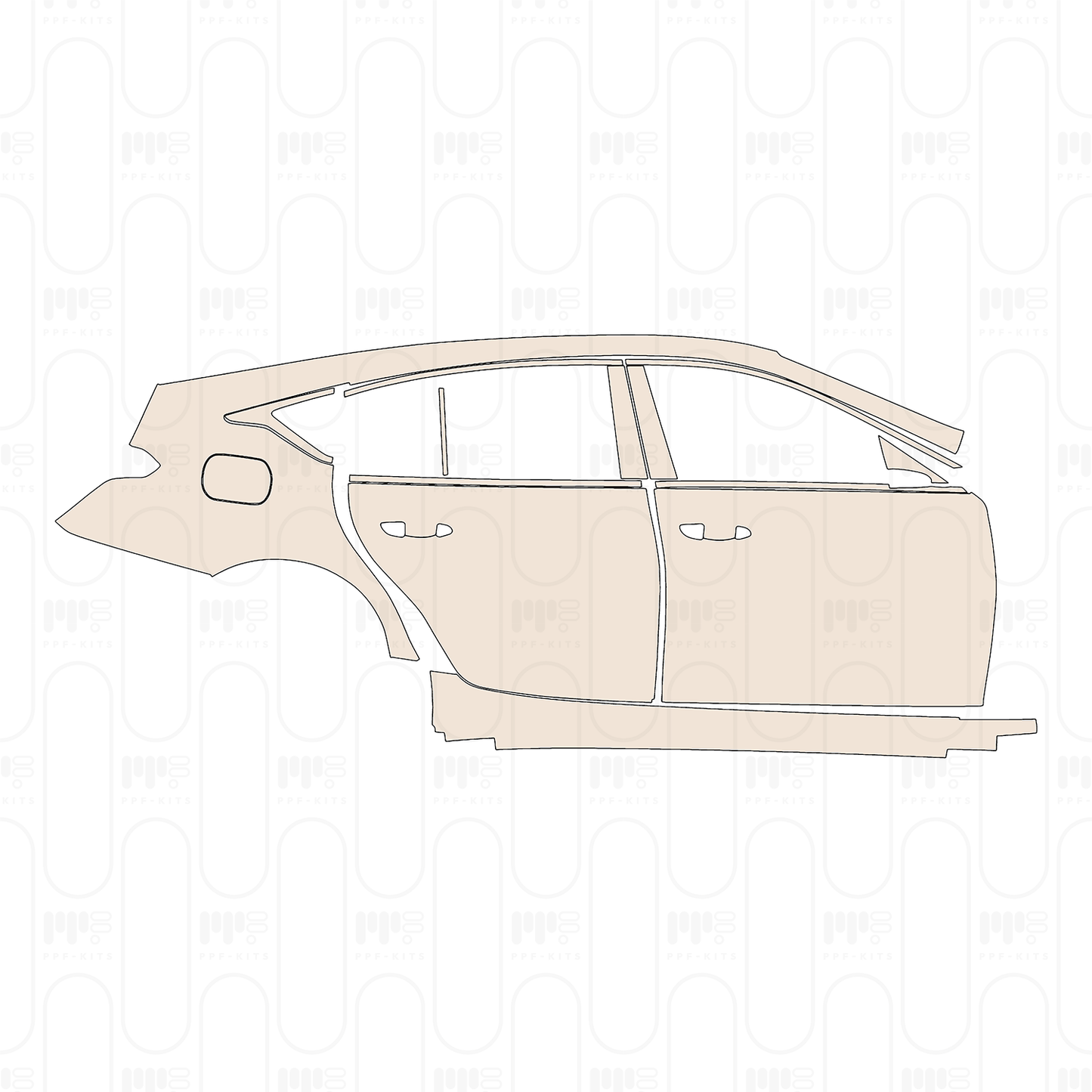 Pre-Cut PPF Cadillac CT5 (US) Luxury 2026