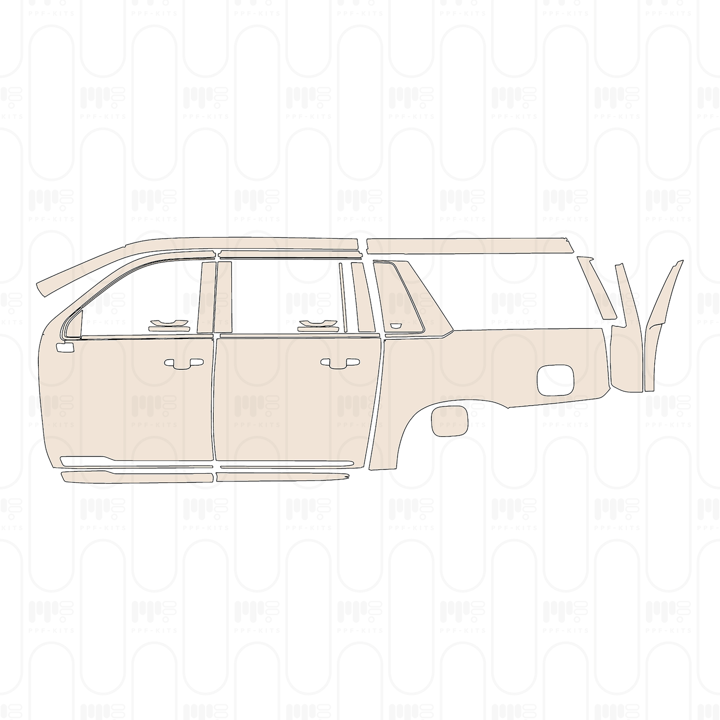 Pre-Cut PPF Cadillac Escalade ESV Sport 2026