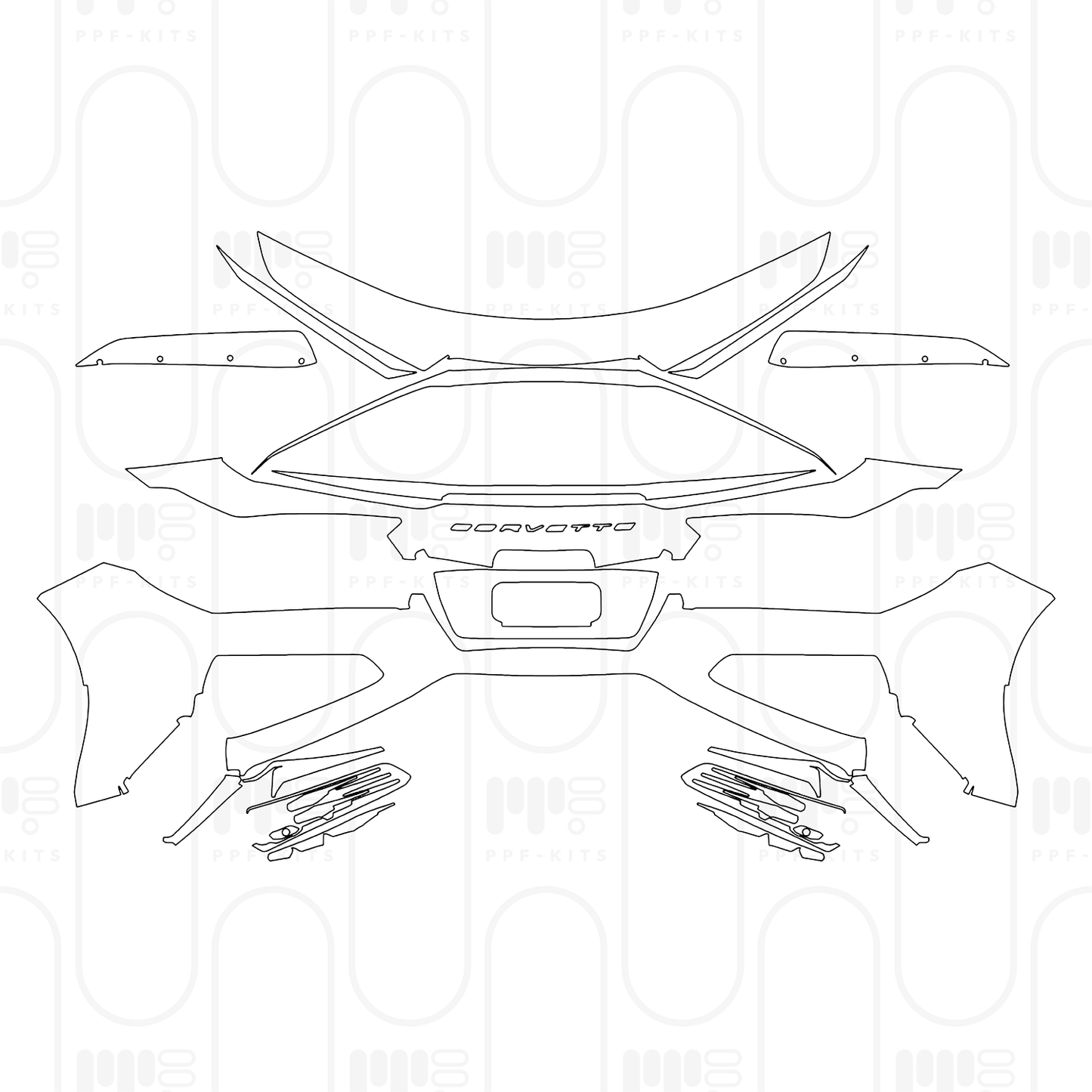 Pre-Cut PPF Chevrolet Corvette Z06 Coupe 2026