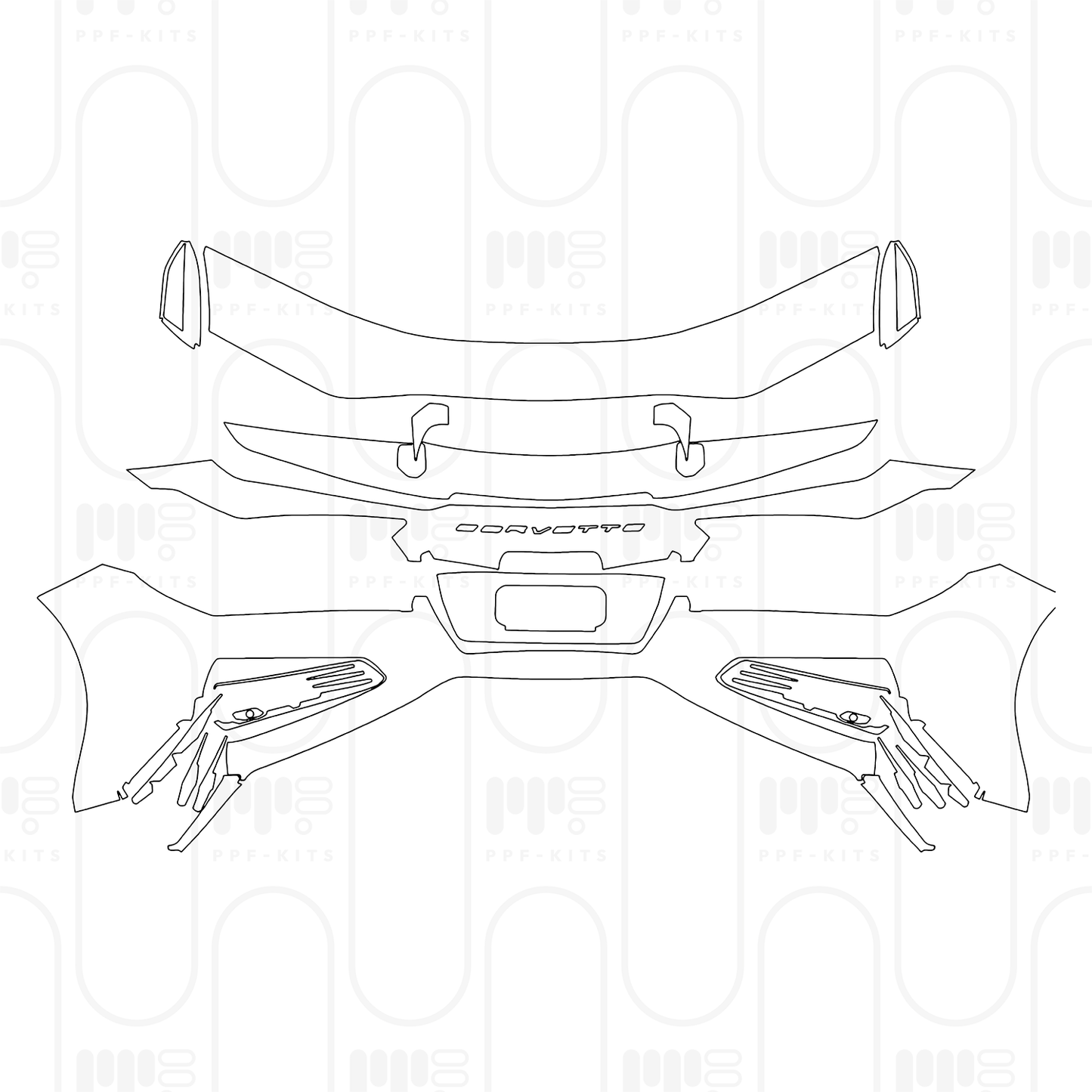 Pre-Cut PPF Chevrolet Corvette Z06 Coupe 2026