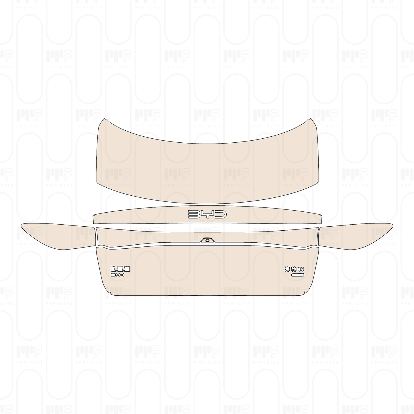 Pre-Cut PPF BYD Seal 06 DM-i Intelligent driving version 2026