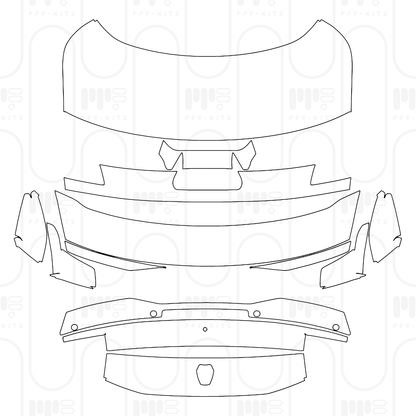 Pre-Cut PPF Ford Mustang Fastback Dark Horse 2026
