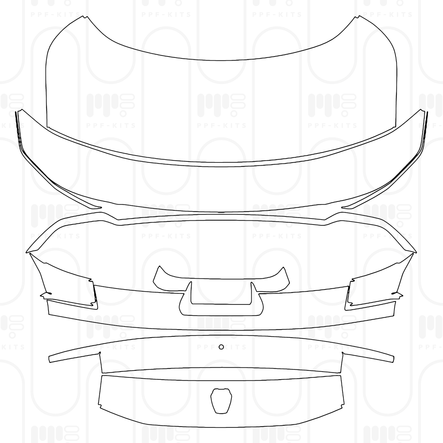 Pre-Cut PPF Ford Mustang Fastback Dark Horse 2026