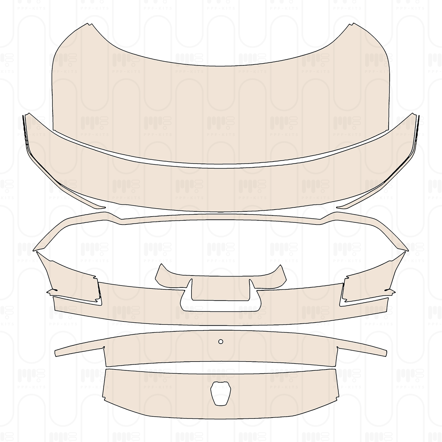 Pre-Cut PPF Ford Mustang Fastback Dark Horse Premium 2026