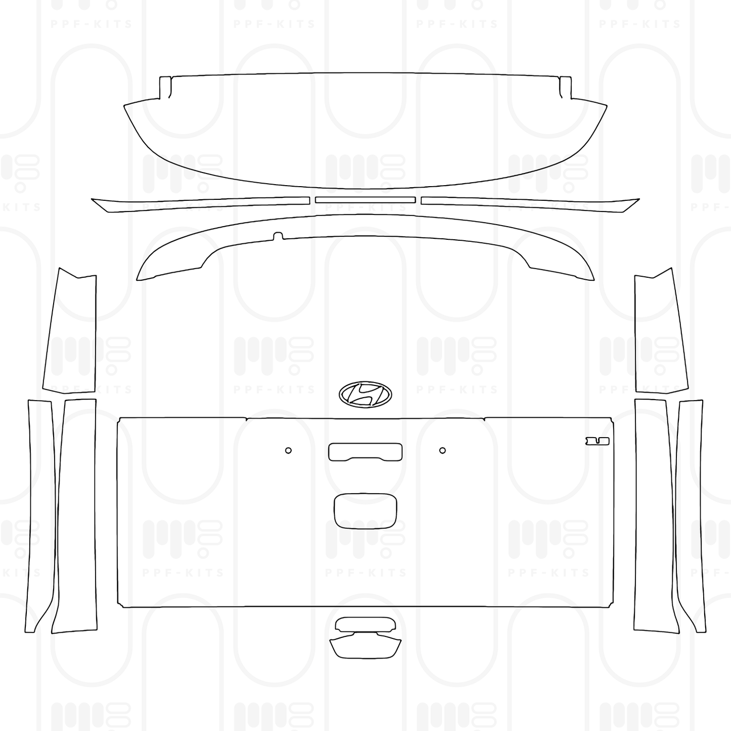 Pre-Cut PPF Hyundai Staria Base 2026