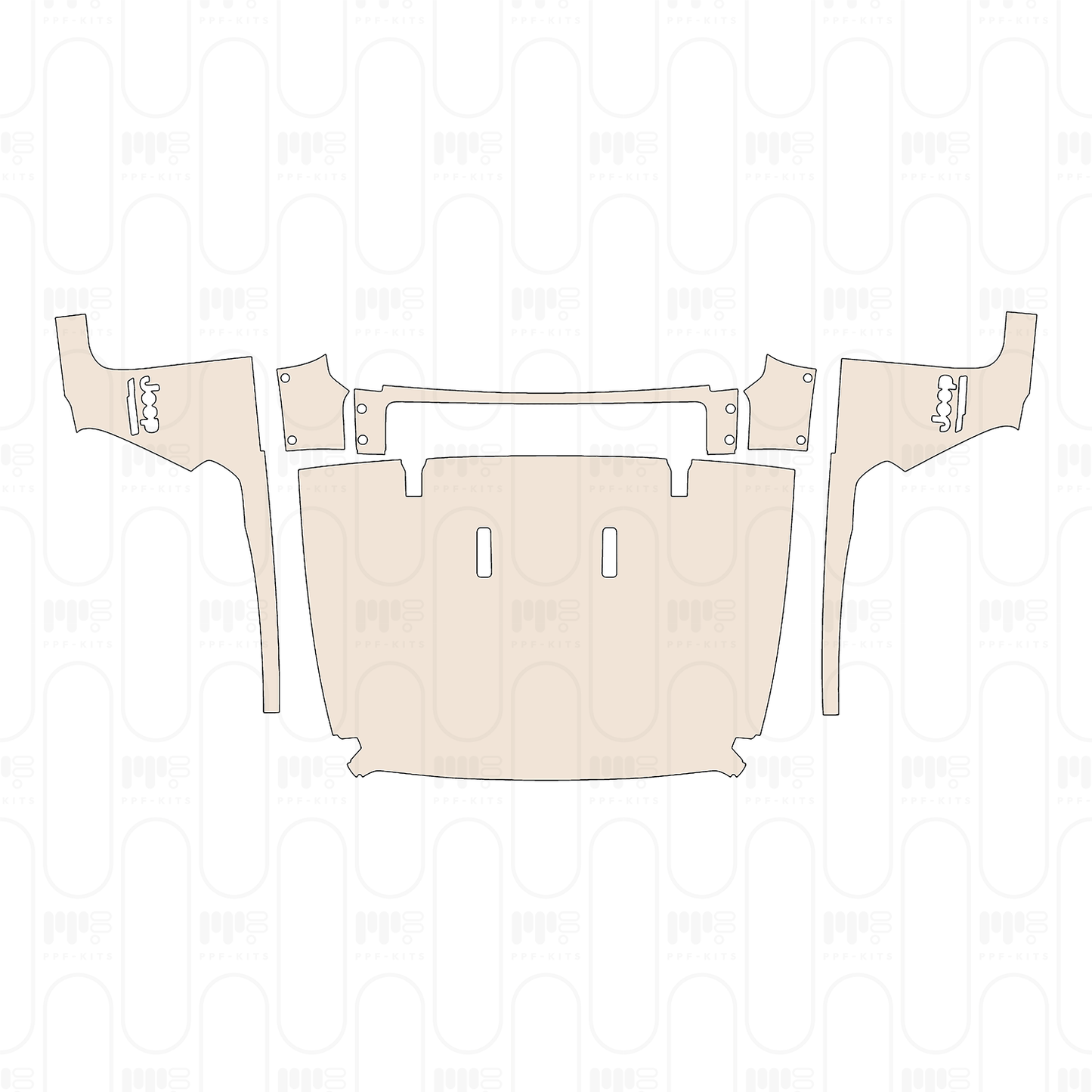 Pre-Cut PPF JEEP Wrangler 4 Door Willys 2026