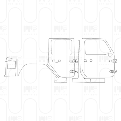 Pre-Cut PPF JEEP Wrangler 4 Door Sport S 2026