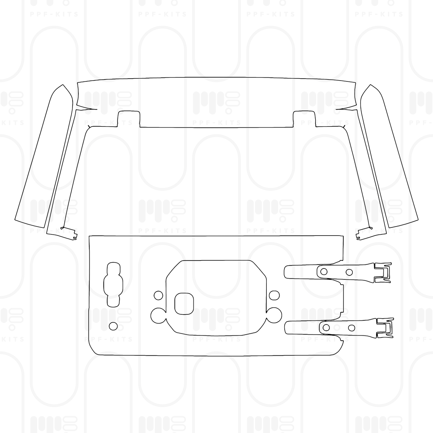 Pre-Cut PPF JEEP Wrangler 4 Door Sport S 2026