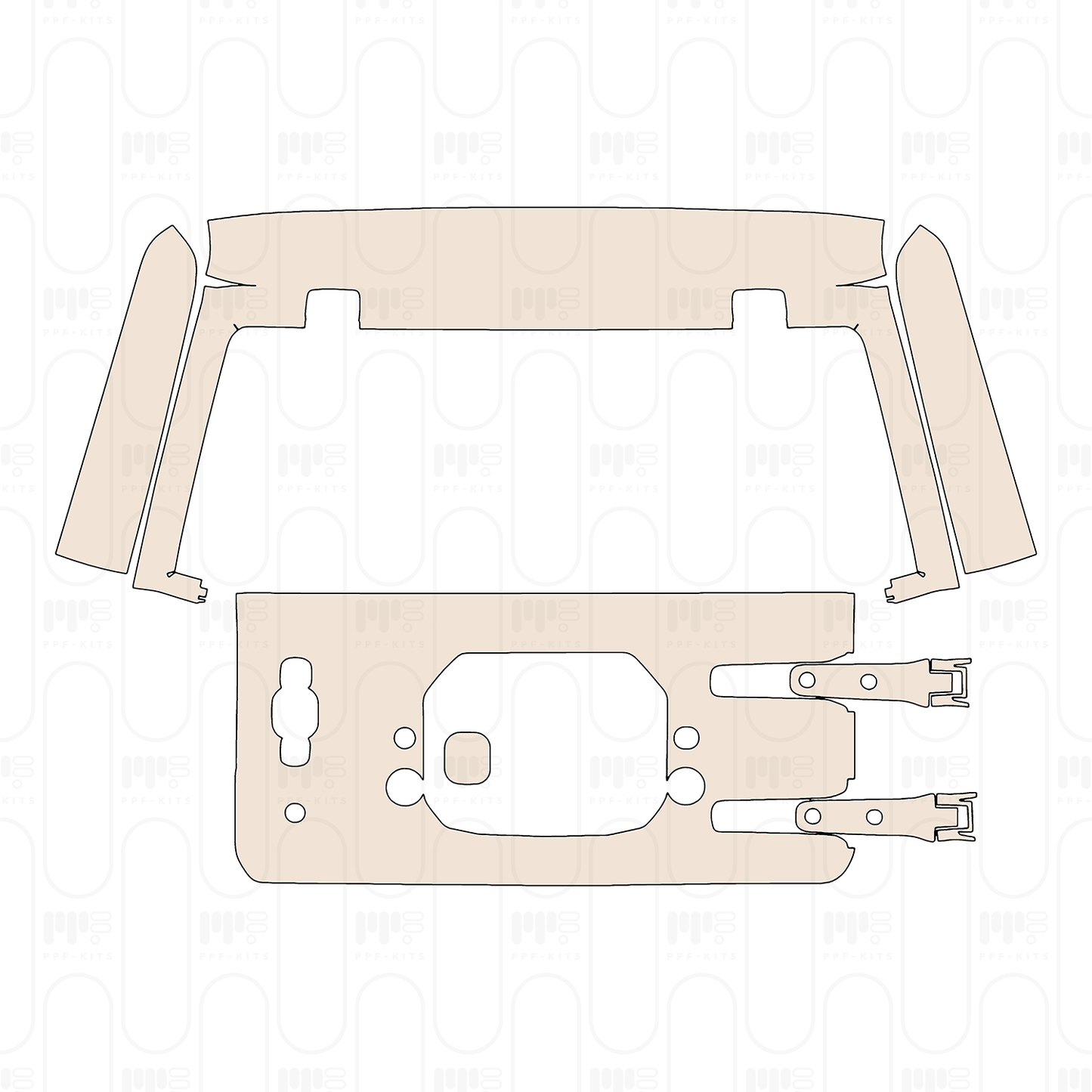 Pre-Cut PPF JEEP Wrangler 4 Door Willys 2026