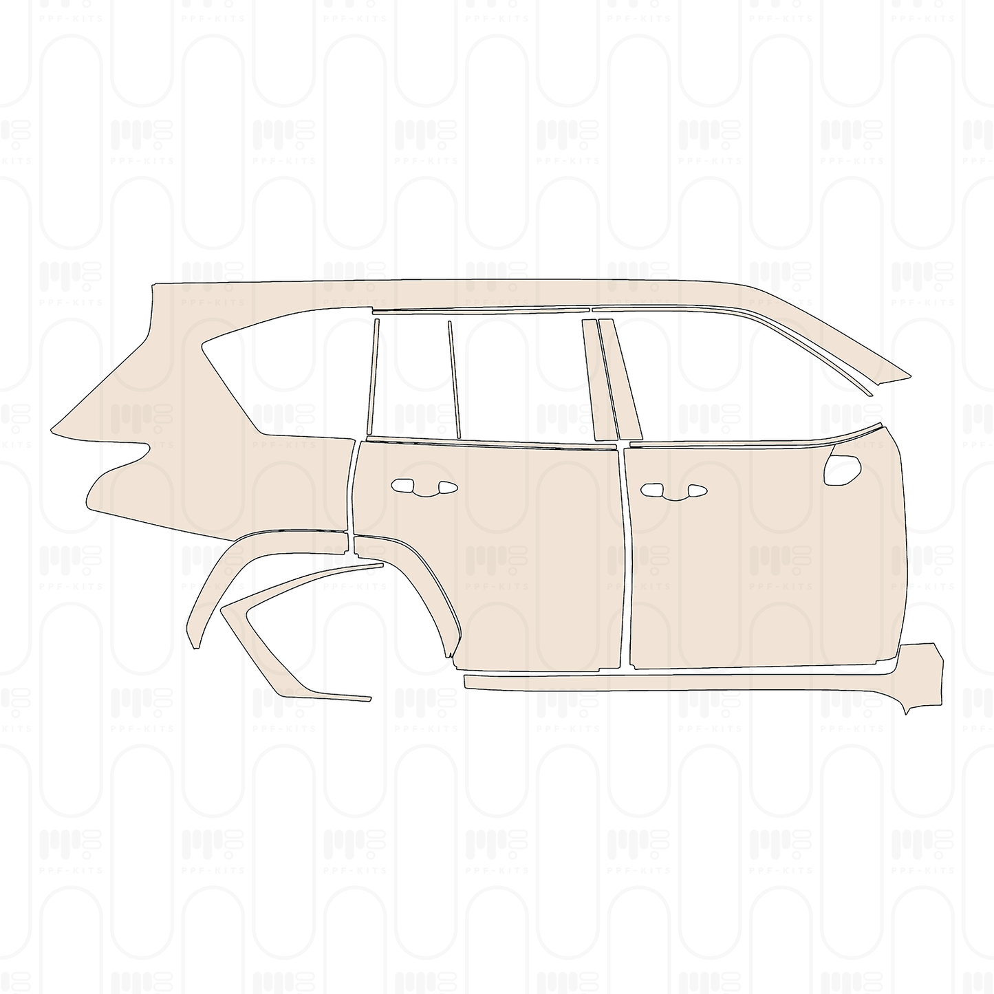 Pre-Cut PPF Lexus LX F-sport 2026