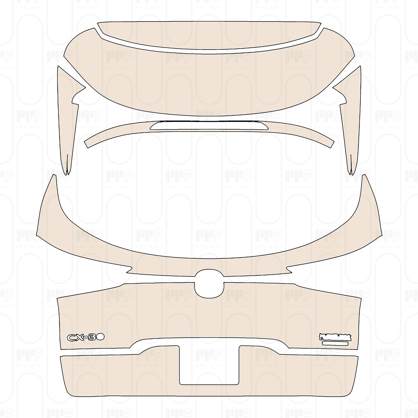 Pre-Cut PPF Mazda CX-30 2026