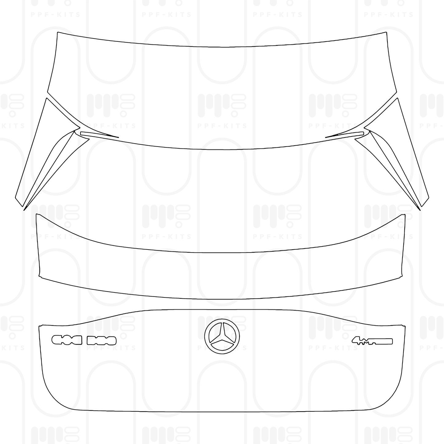 Pre-Cut PPF Mercedes-Benz EQE SUV Base 2026
