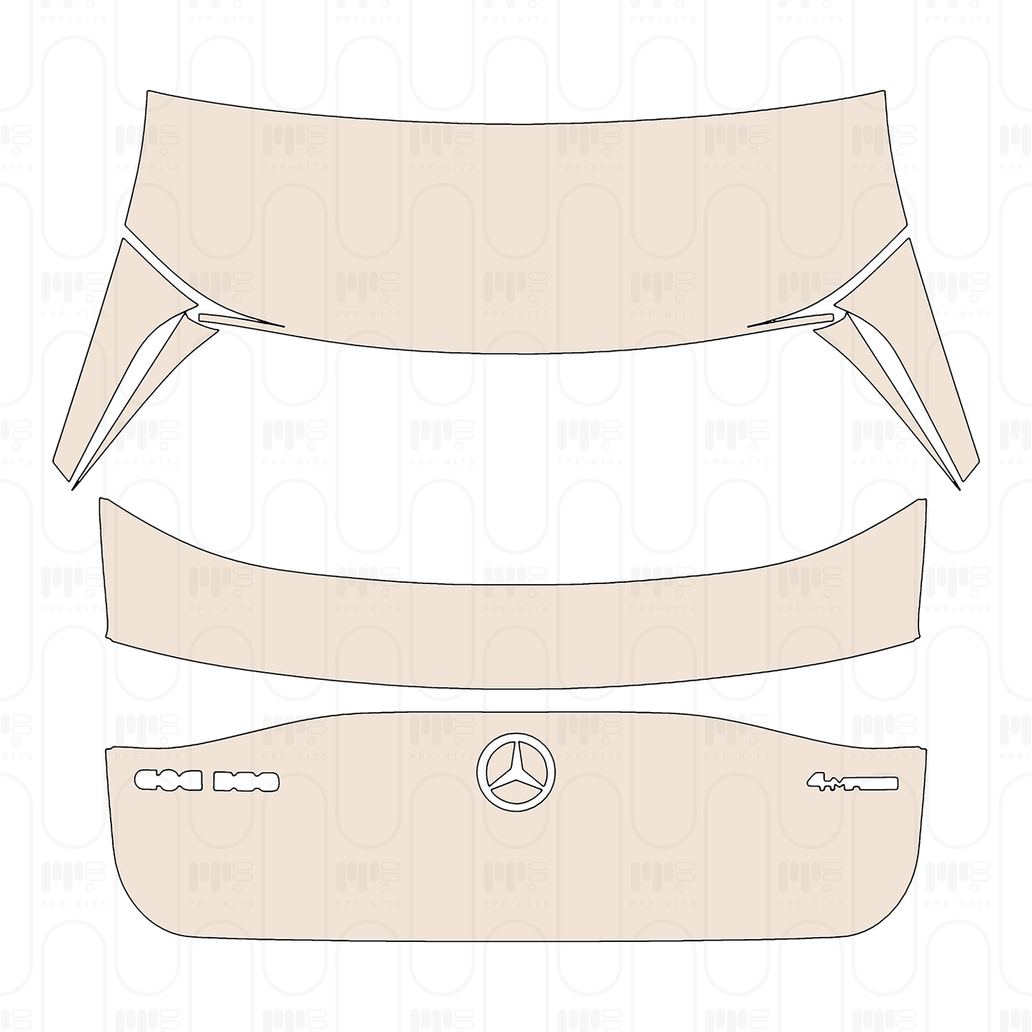 Pre-Cut PPF Mercedes-Benz EQE SUV AMG Line 2026
