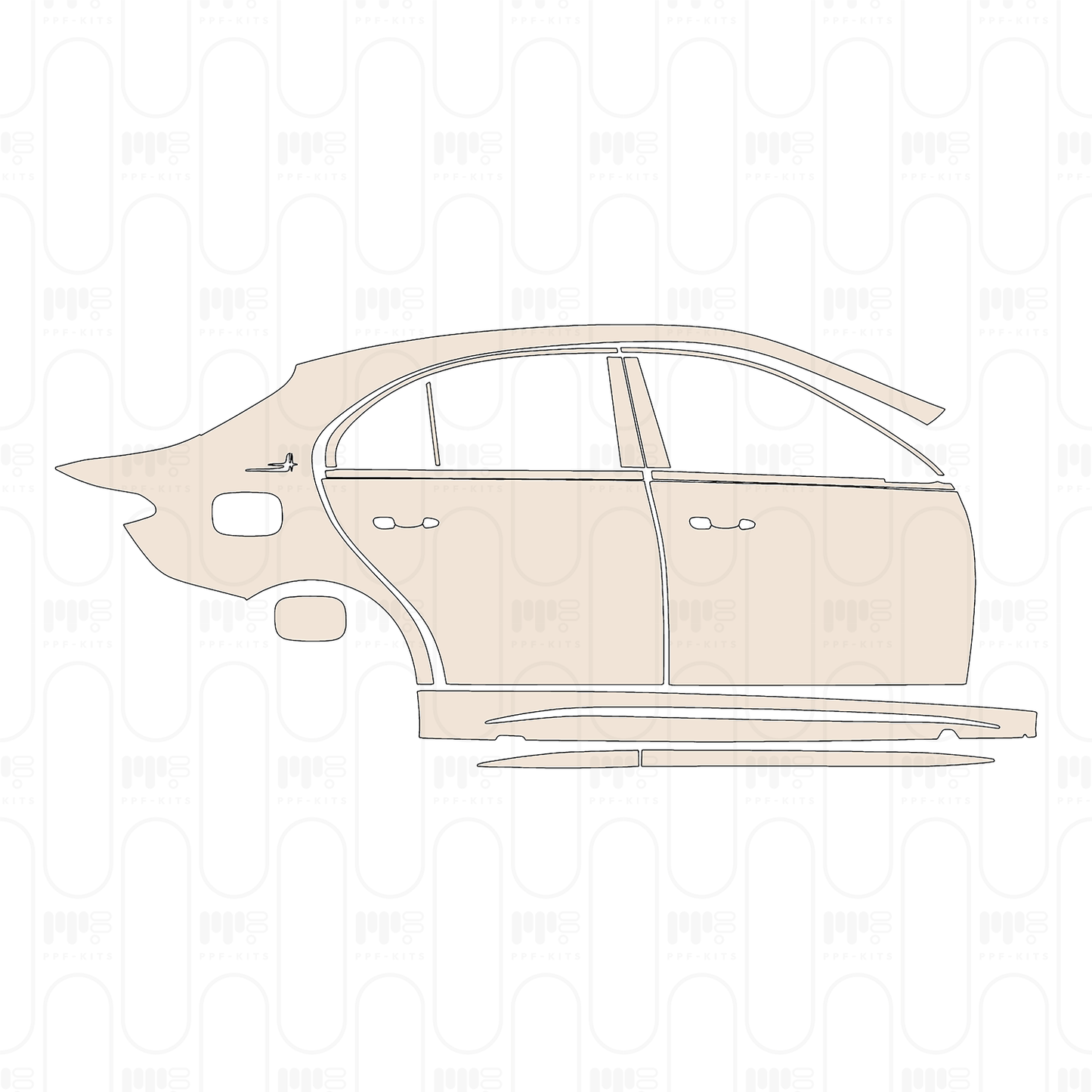Pre-Cut PPF Mercedes-Benz C Class Sedan AMG Line Extended Wheelbase 2026