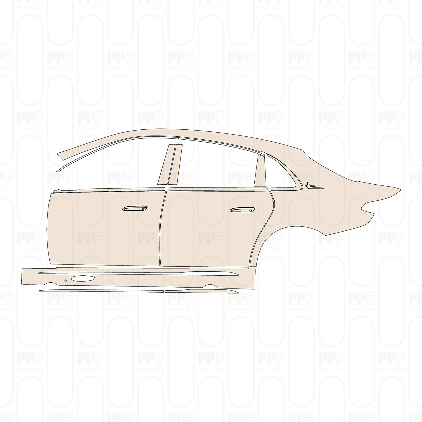 Pre-Cut PPF Mercedes-Benz E Class Sedan Luxury Extended Wheelbase 2026