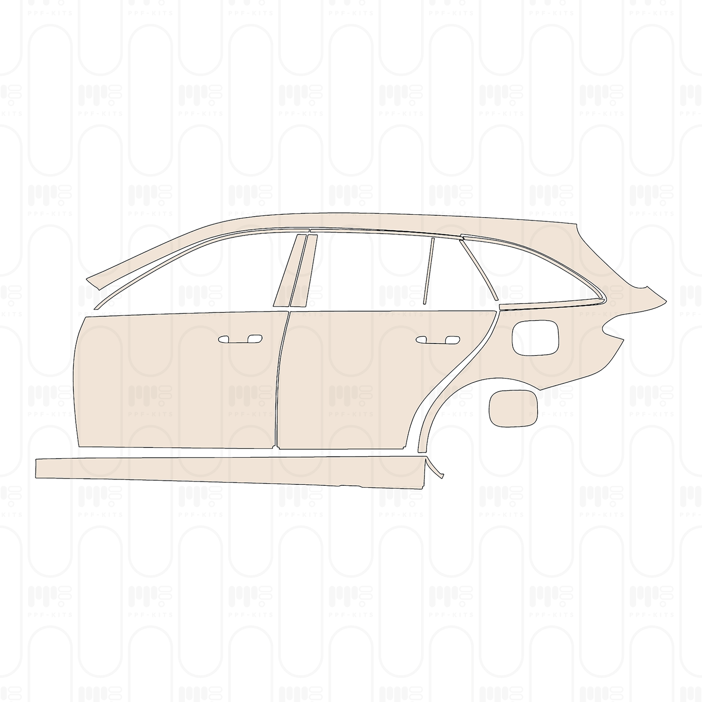 Pre-Cut PPF Mercedes-Benz C Class Estate Base 2026
