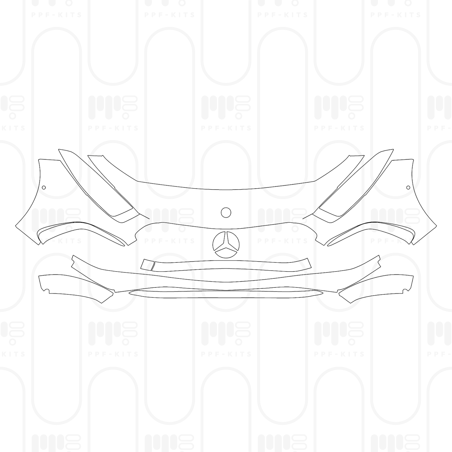 Pre-Cut PPF Mercedes-Benz A Class Sedan AMG Line Extended Wheelbase (Chinese only) 2026