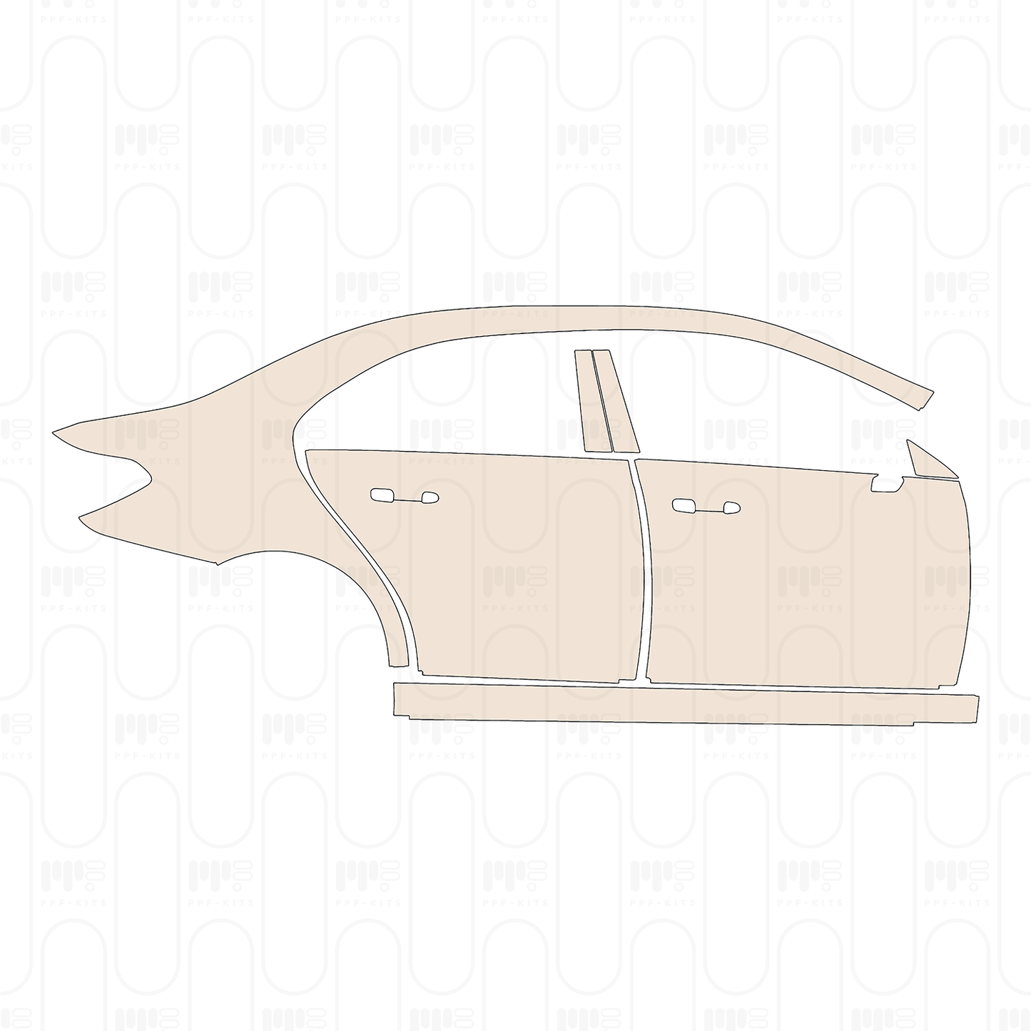 Pre-Cut PPF Mercedes-Benz A Class Sedan Base Extended Wheelbase (Chinese only) 2026