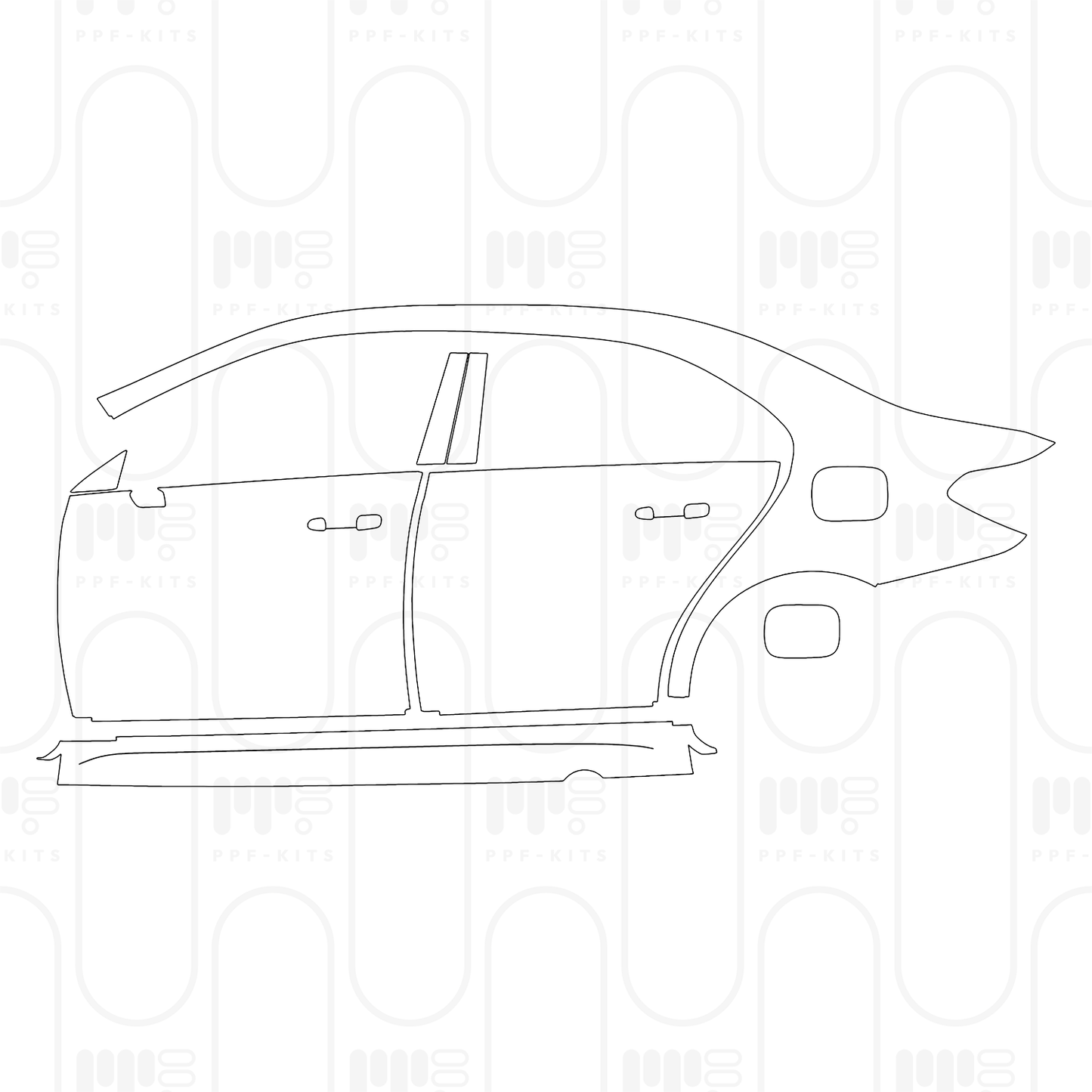 Pre-Cut PPF Mercedes-Benz A Class Sedan AMG Line Extended Wheelbase (Chinese only) 2026