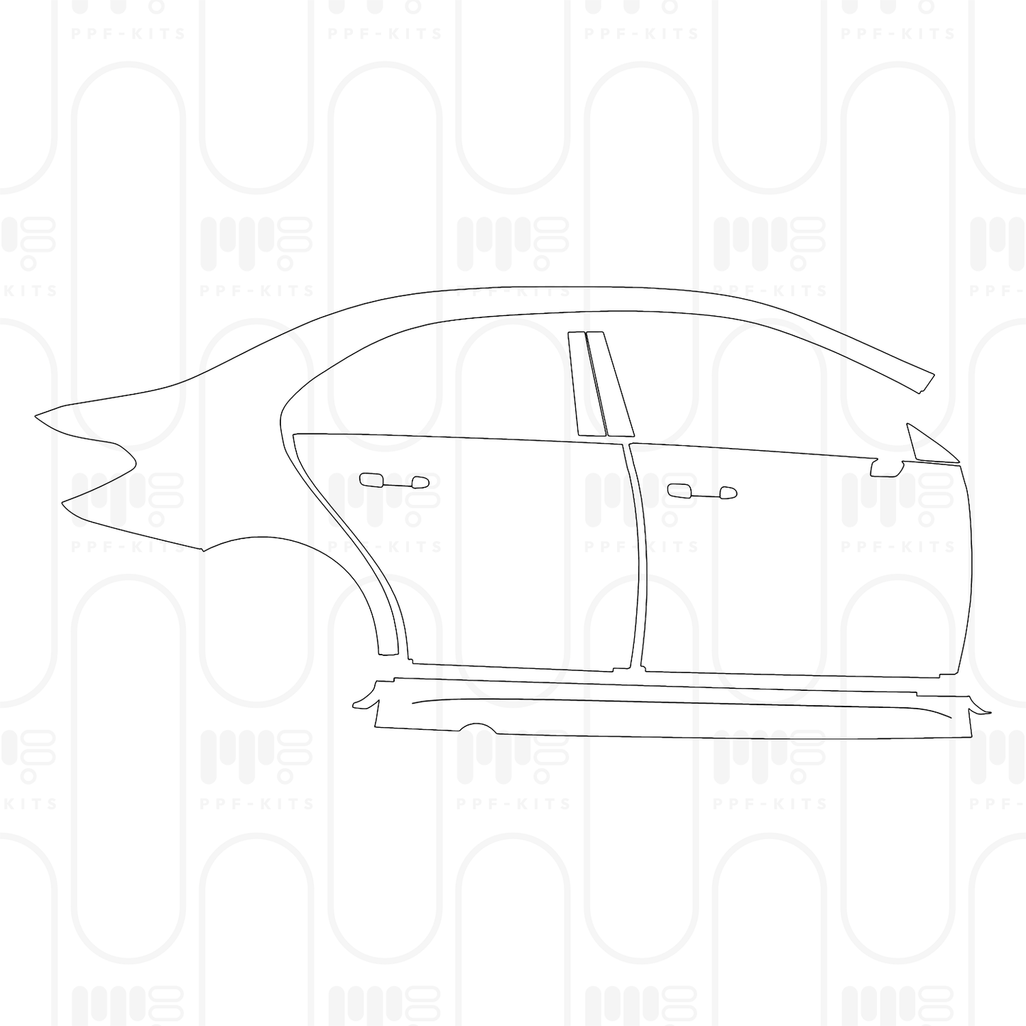 Pre-Cut PPF Mercedes-Benz A Class Sedan AMG Line Extended Wheelbase (Chinese only) 2026