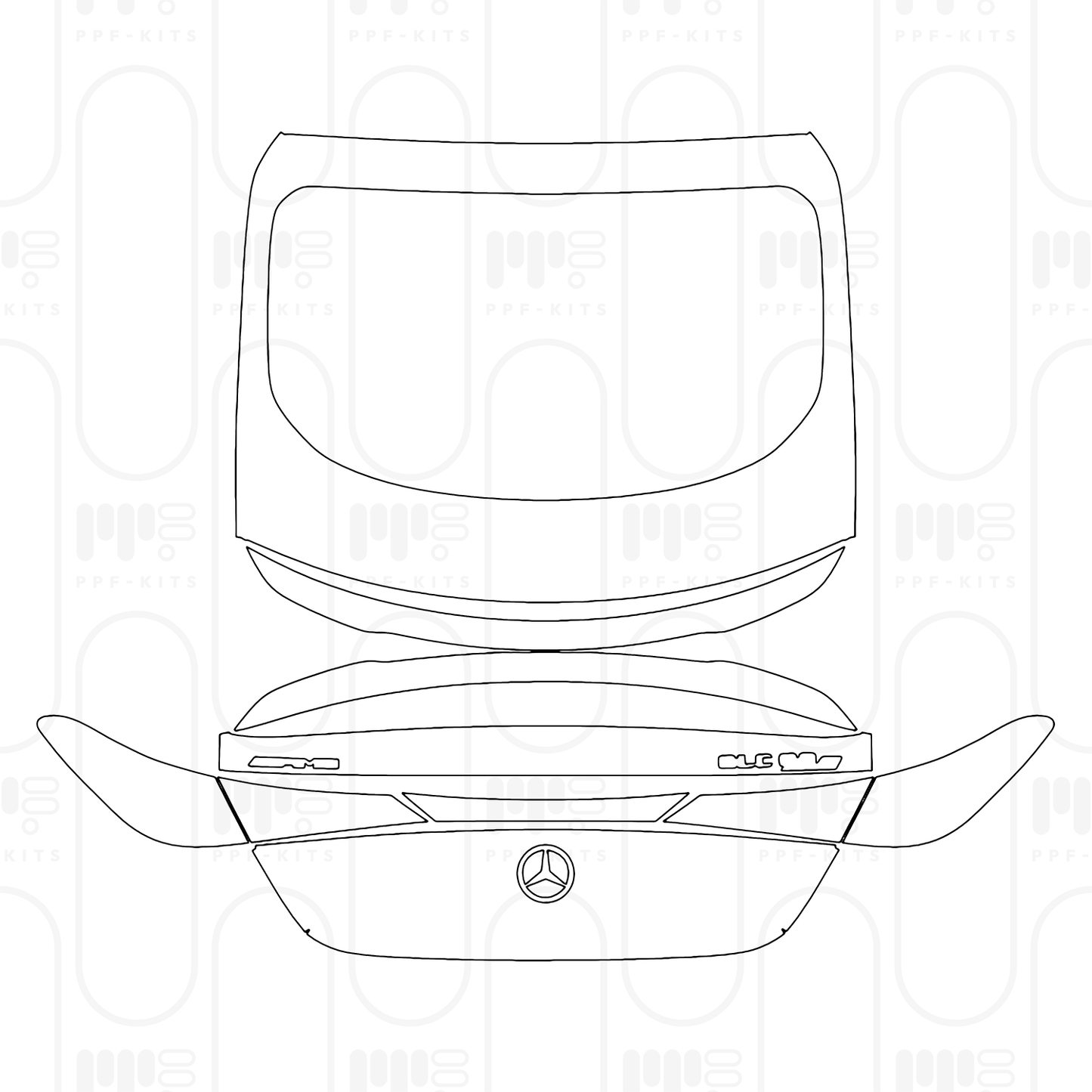 Pre-Cut PPF Mercedes-Benz GLC Coupe AMG GLC 63 S e Performance 2026