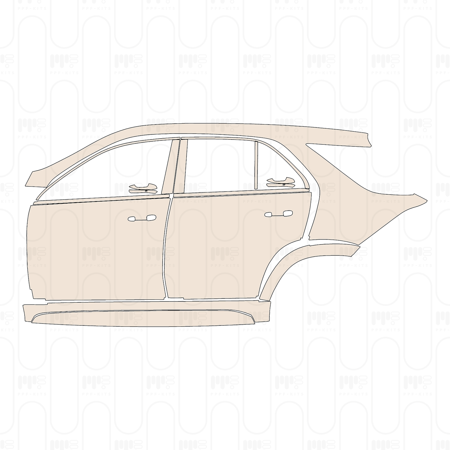 Pre-Cut PPF Mercedes-Benz GLE SUV AMG line 2026