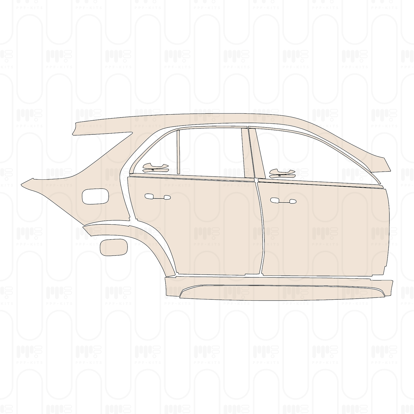 Pre-Cut PPF Mercedes-Benz GLE SUV AMG line 2026