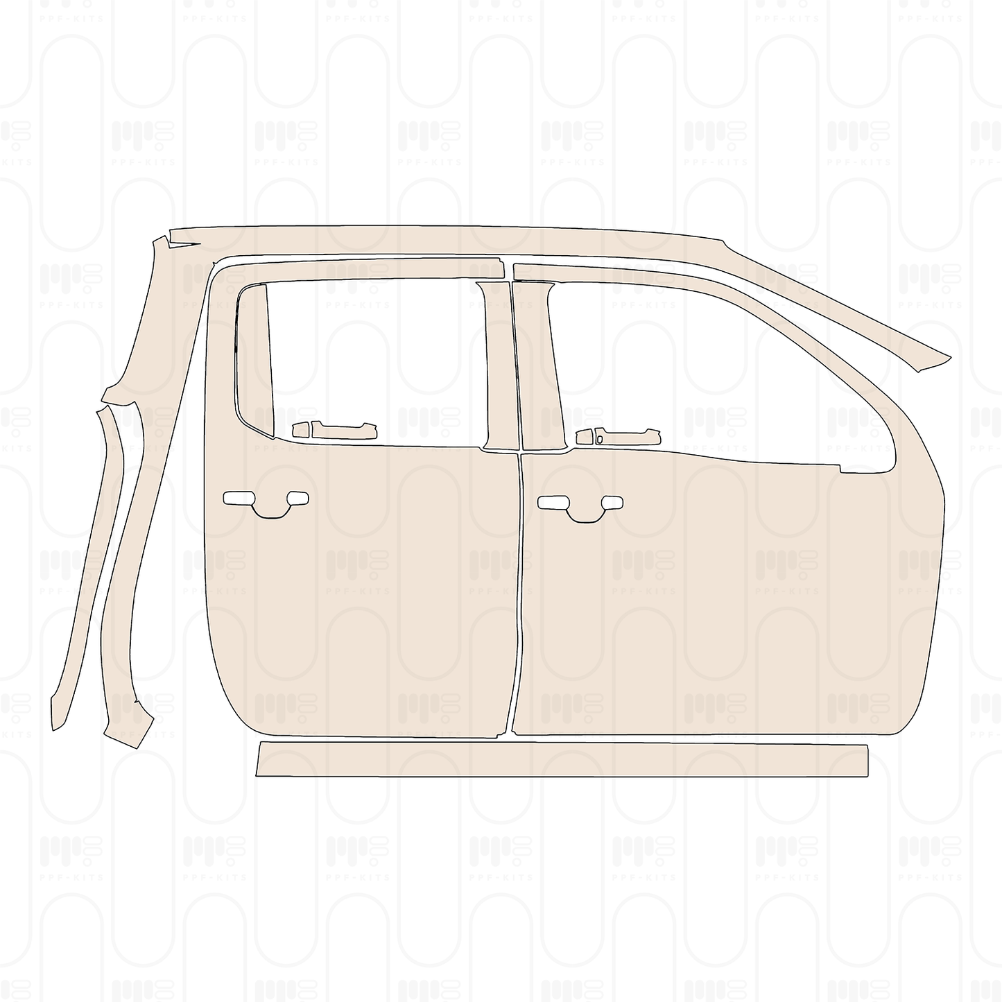 Pre-Cut PPF Nissan Frontier Crew Cab Pro-4X 2026