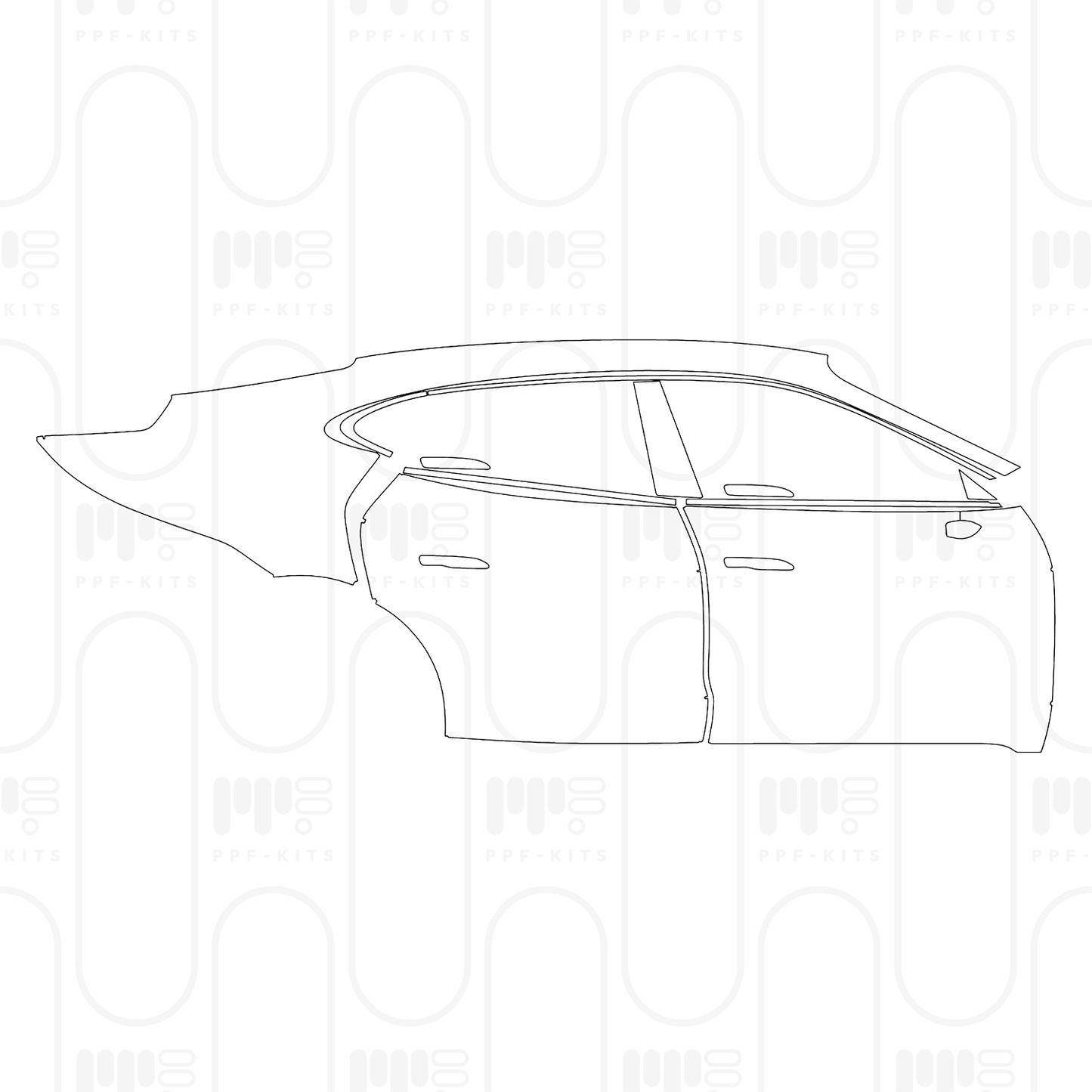 Pre-Cut PPF Porsche Taycan Sedan Taycan Turbo S 2026