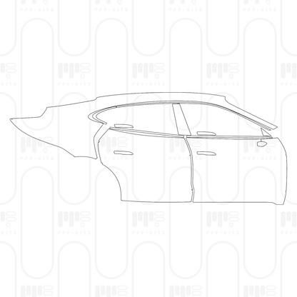 Pre-Cut PPF Porsche Taycan Sedan Taycan Turbo S 2026