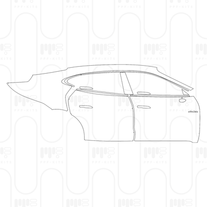 Pre-Cut PPF Porsche Taycan Sedan Taycan Turbo S 2026