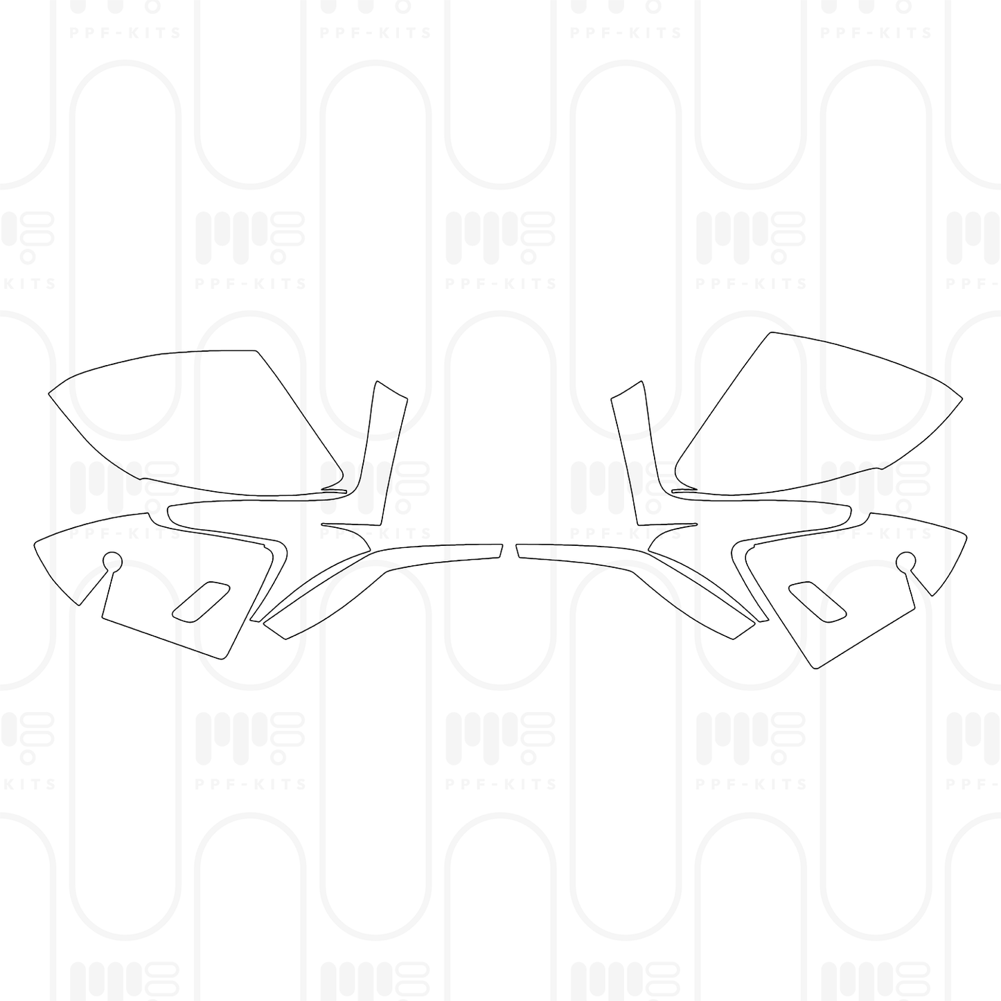 Pre-Cut PPF Porsche Taycan Sedan Taycan Turbo S 2026