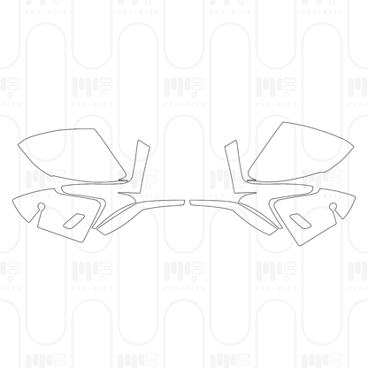 Pre-Cut PPF Porsche Taycan Sedan Taycan Turbo S 2026