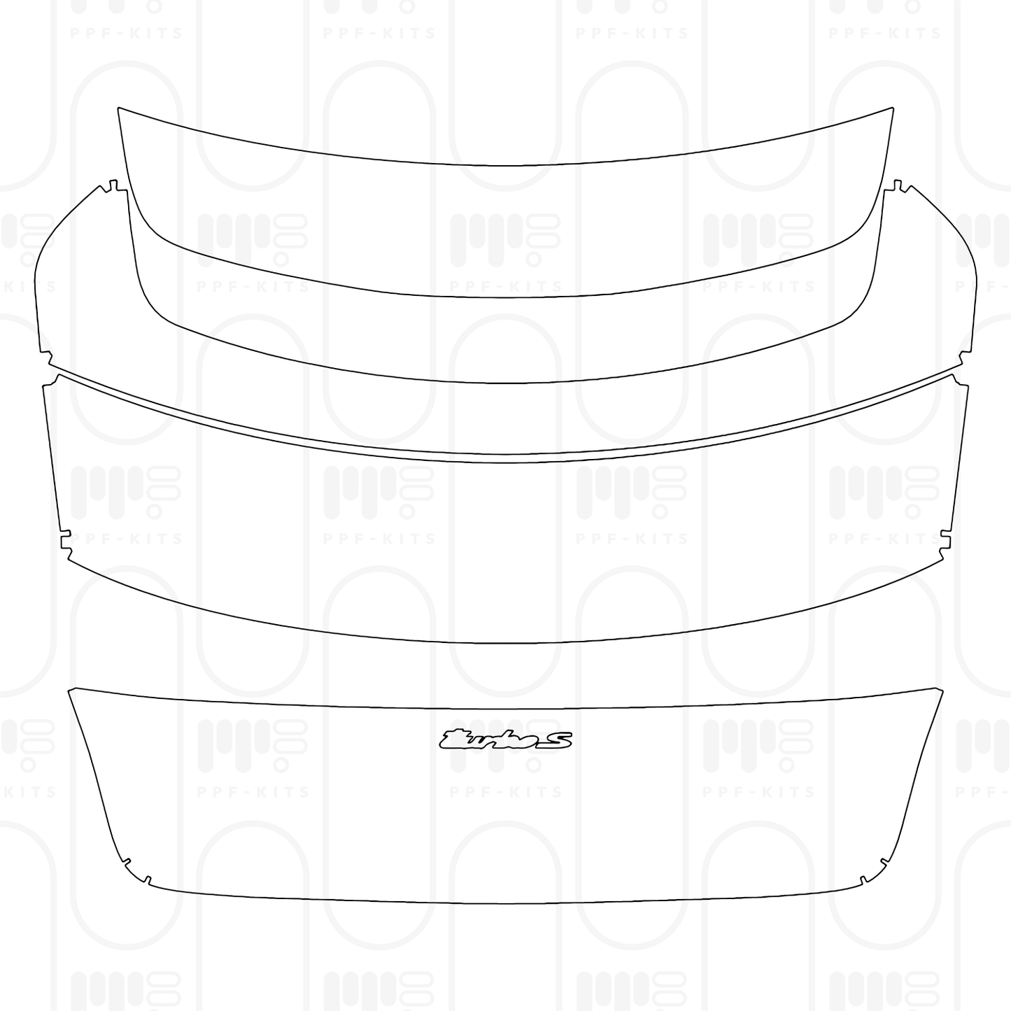 Pre-Cut PPF Porsche Taycan Sedan Taycan Turbo S 2026